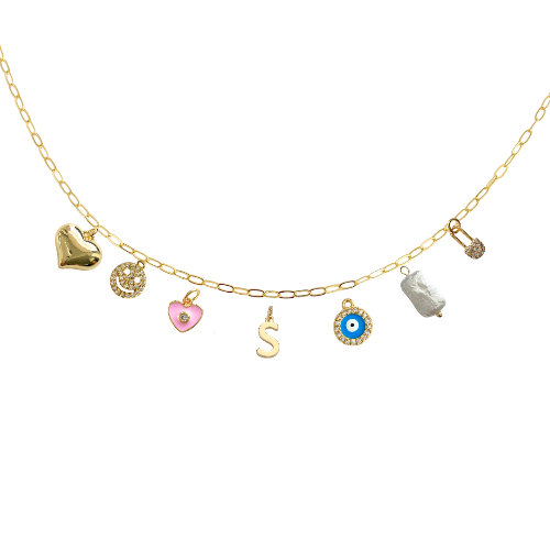 7-9 Custom Charm Link Necklace