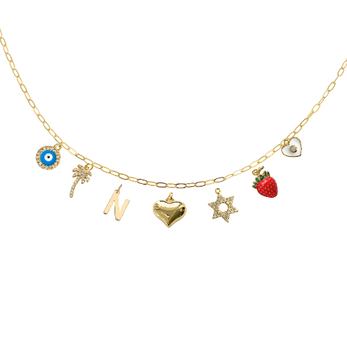 7-9 Custom Charm Link Necklace