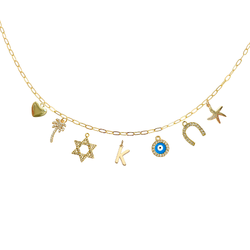 7-9 Custom Charm Link Necklace