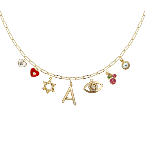 7-9 Custom Charm Link Necklace