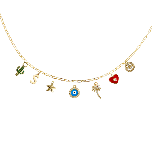 7-9 Custom Charm Link Necklace