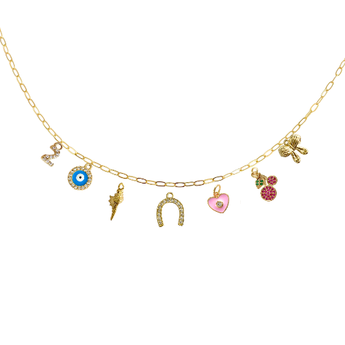 7-9 Custom Charm Link Necklace