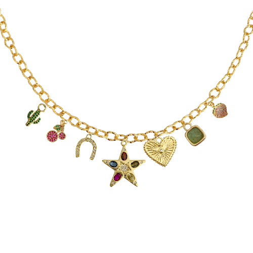 7-9 Custom Charm Link Necklace