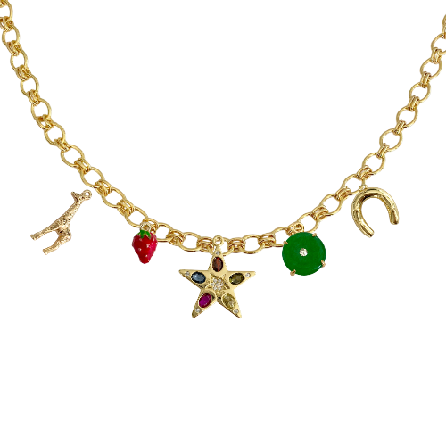 1-5 Custom Charm Link Necklace