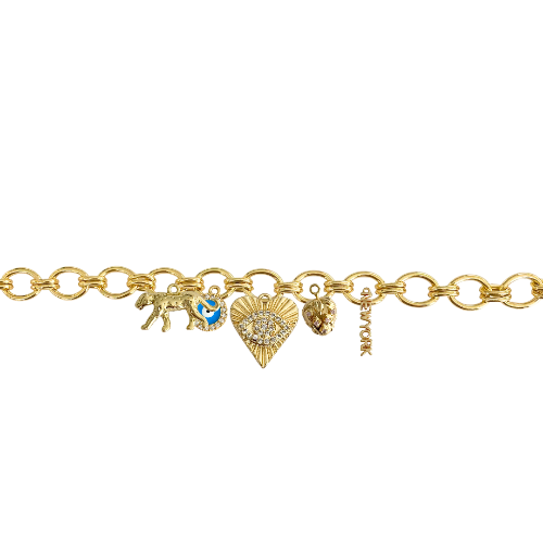 Custom Charm Link Bracelet