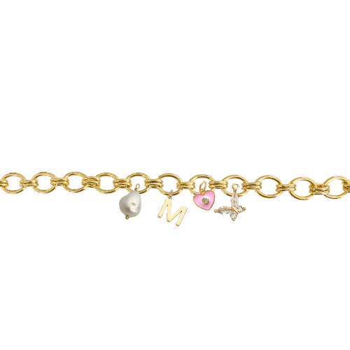 Custom Charm Link Bracelet