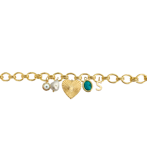 Custom Charm Link Bracelet