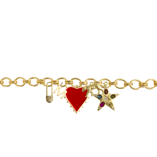 Custom Charm Link Bracelet