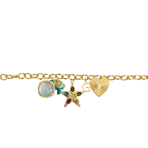 Custom Charm Link Bracelet