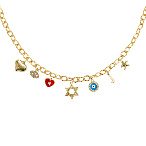 7-9 Custom Charm Link Necklace