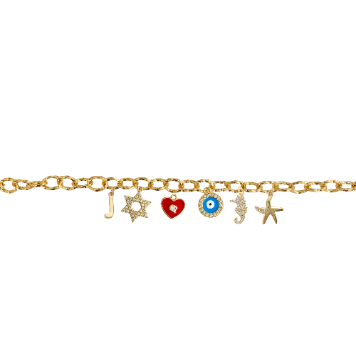 Custom Charm Link Bracelet