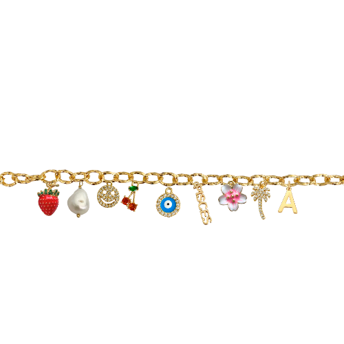 Custom Charm Link Bracelet