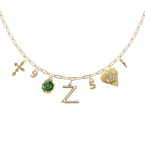 7-9 Custom Charm Link Necklace