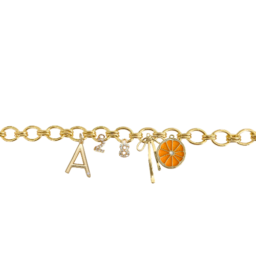 Custom Charm Link Bracelet