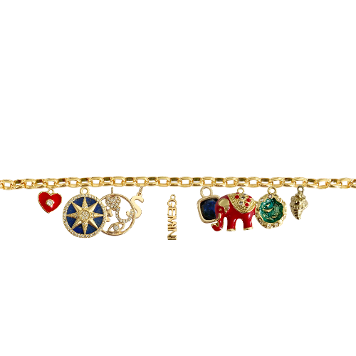 Custom Charm Link Bracelet