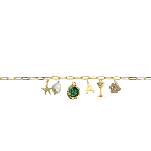 Custom Charm Link Bracelet