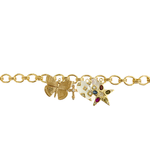 Custom Charm Link Bracelet