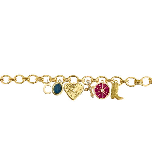 Custom Charm Link Bracelet