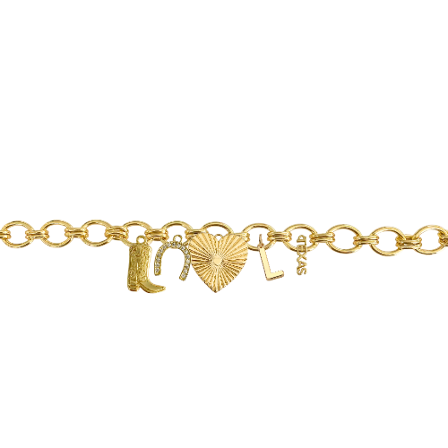 Custom Charm Link Bracelet