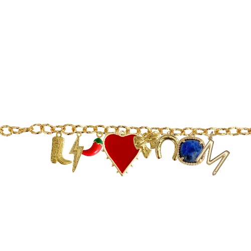 Custom Charm Link Bracelet