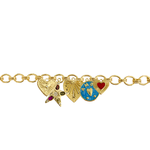 Custom Charm Link Bracelet