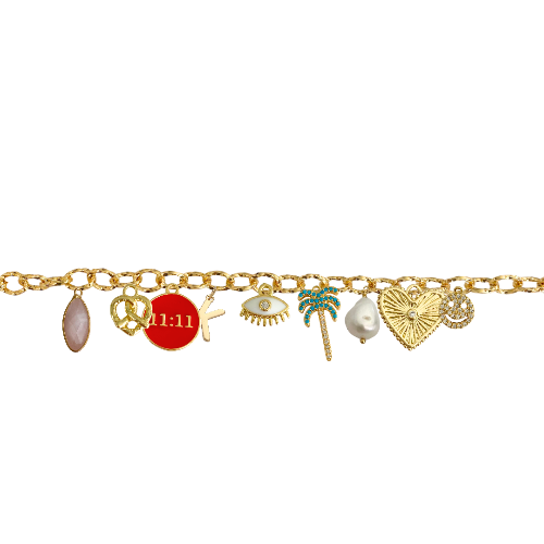 Custom Charm Link Bracelet