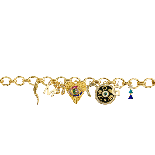 Custom Charm Link Bracelet