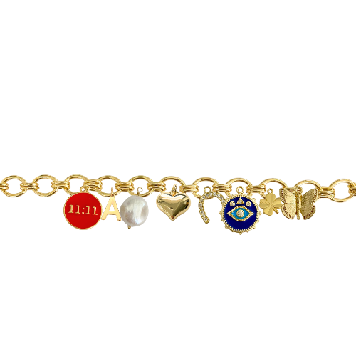 Custom Charm Link Bracelet