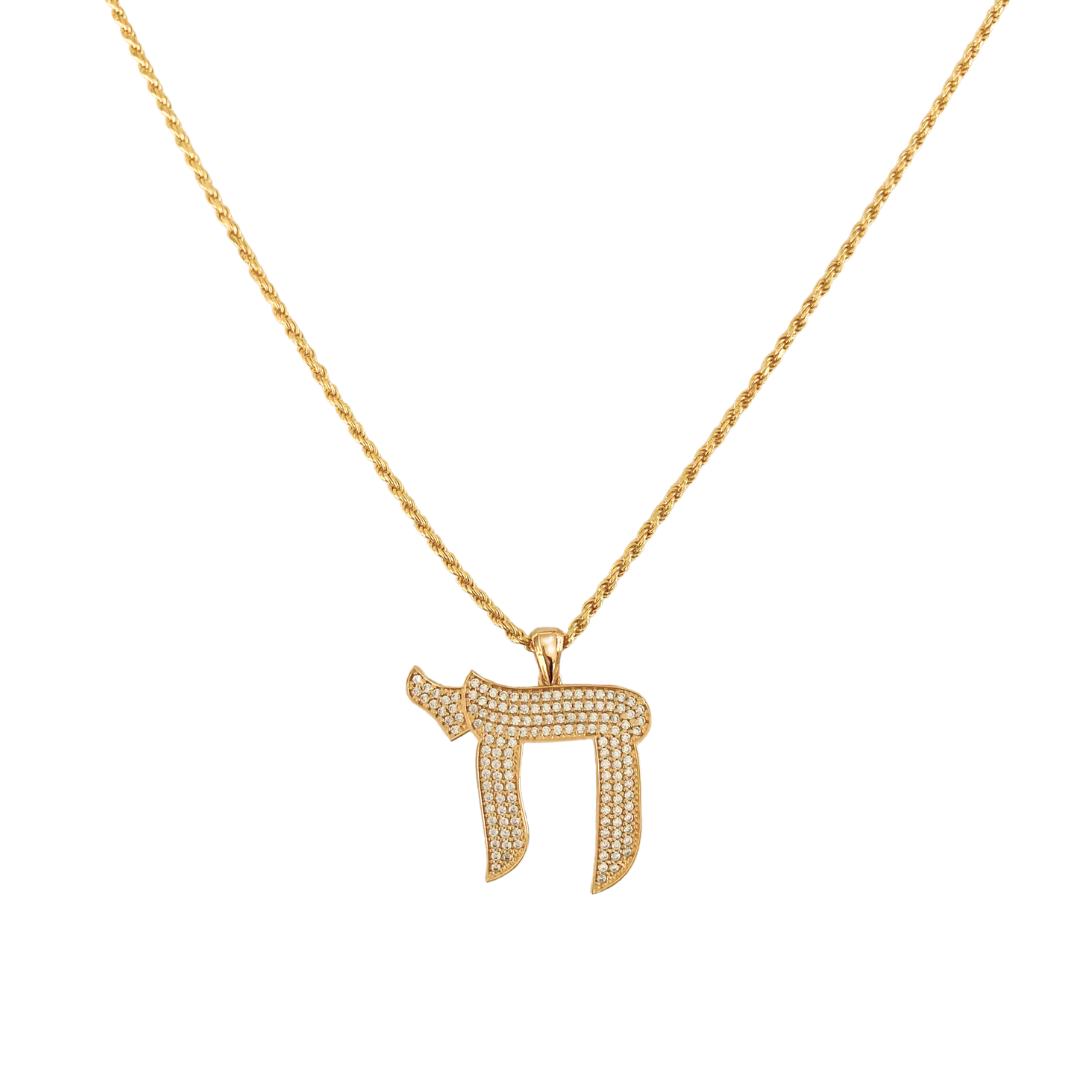 Chai Pendant Necklace (Gold) *Pre-Order