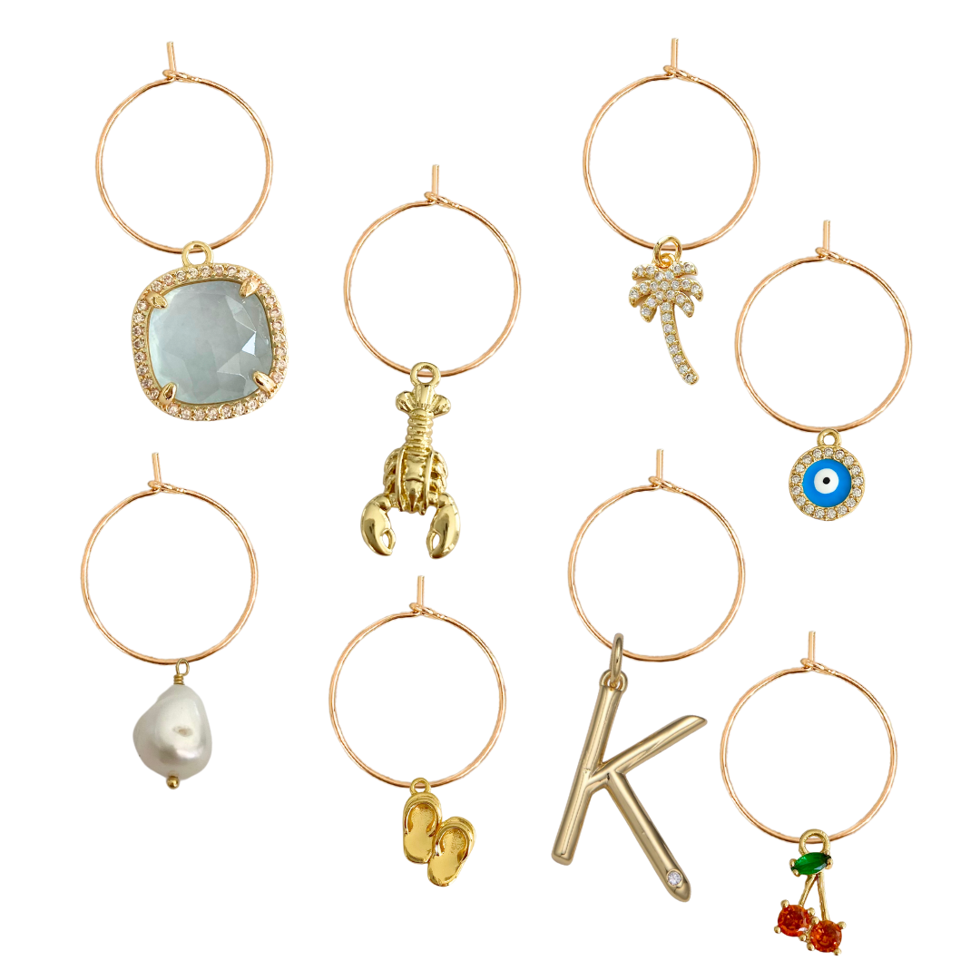 Custom Wine Glass Charm