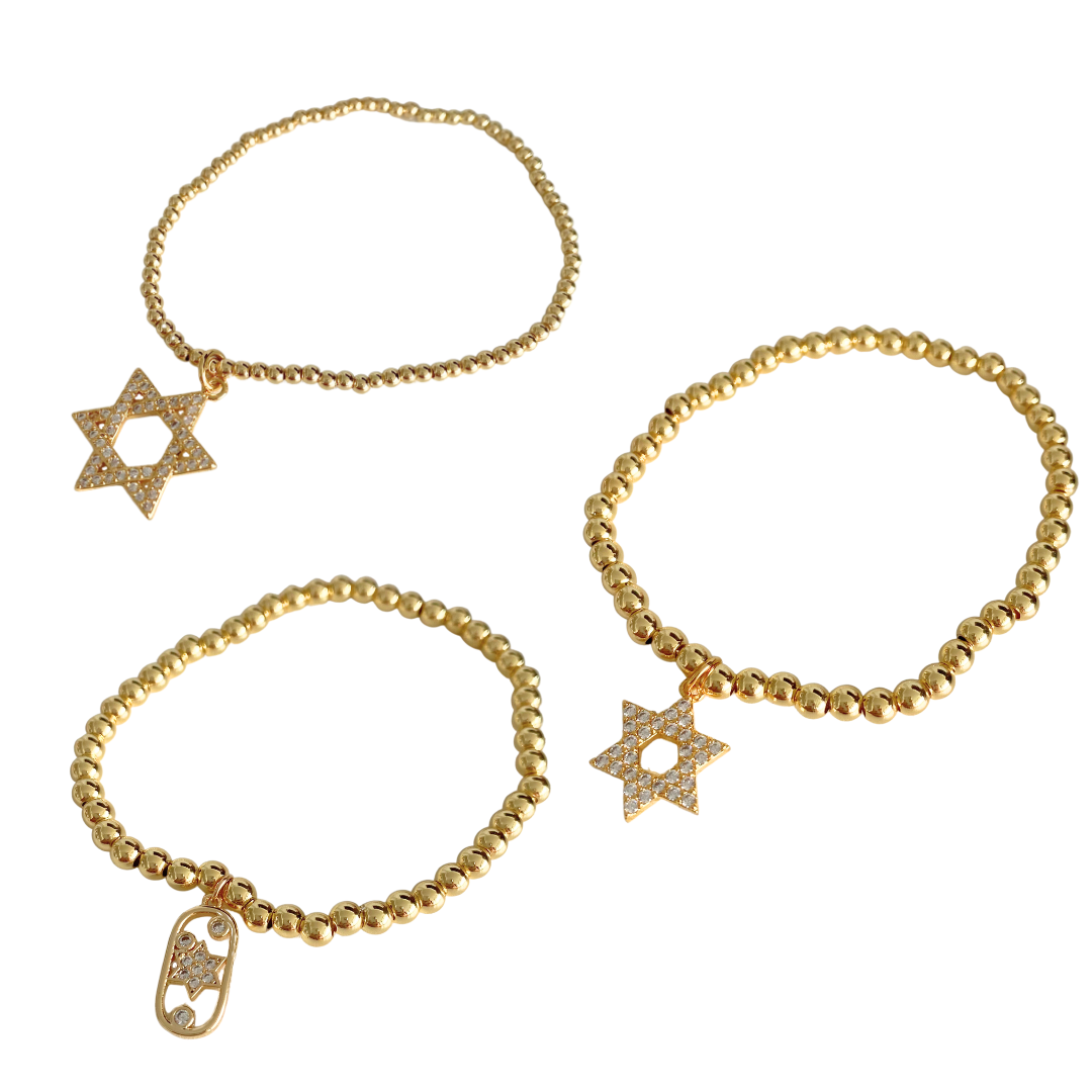 Star of David Charm Bracelets