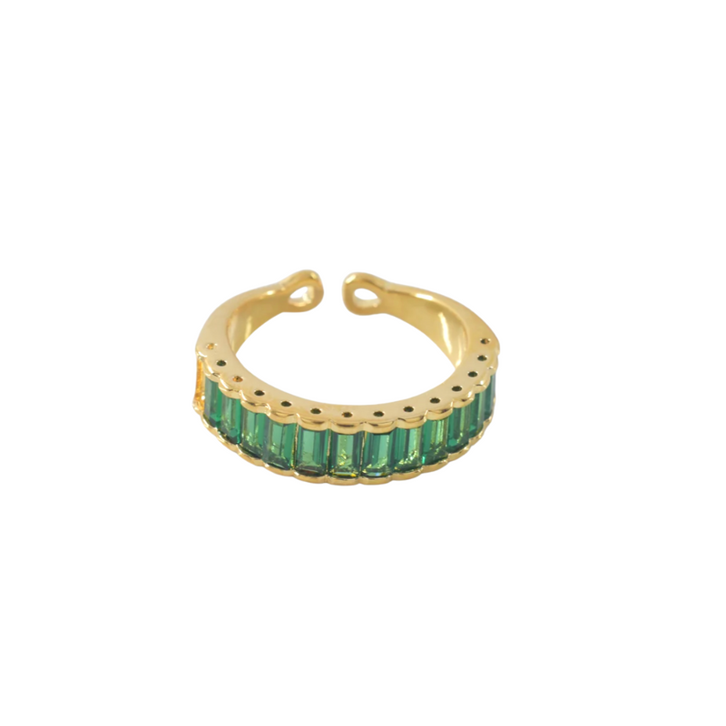 Emerald Baguette Ring