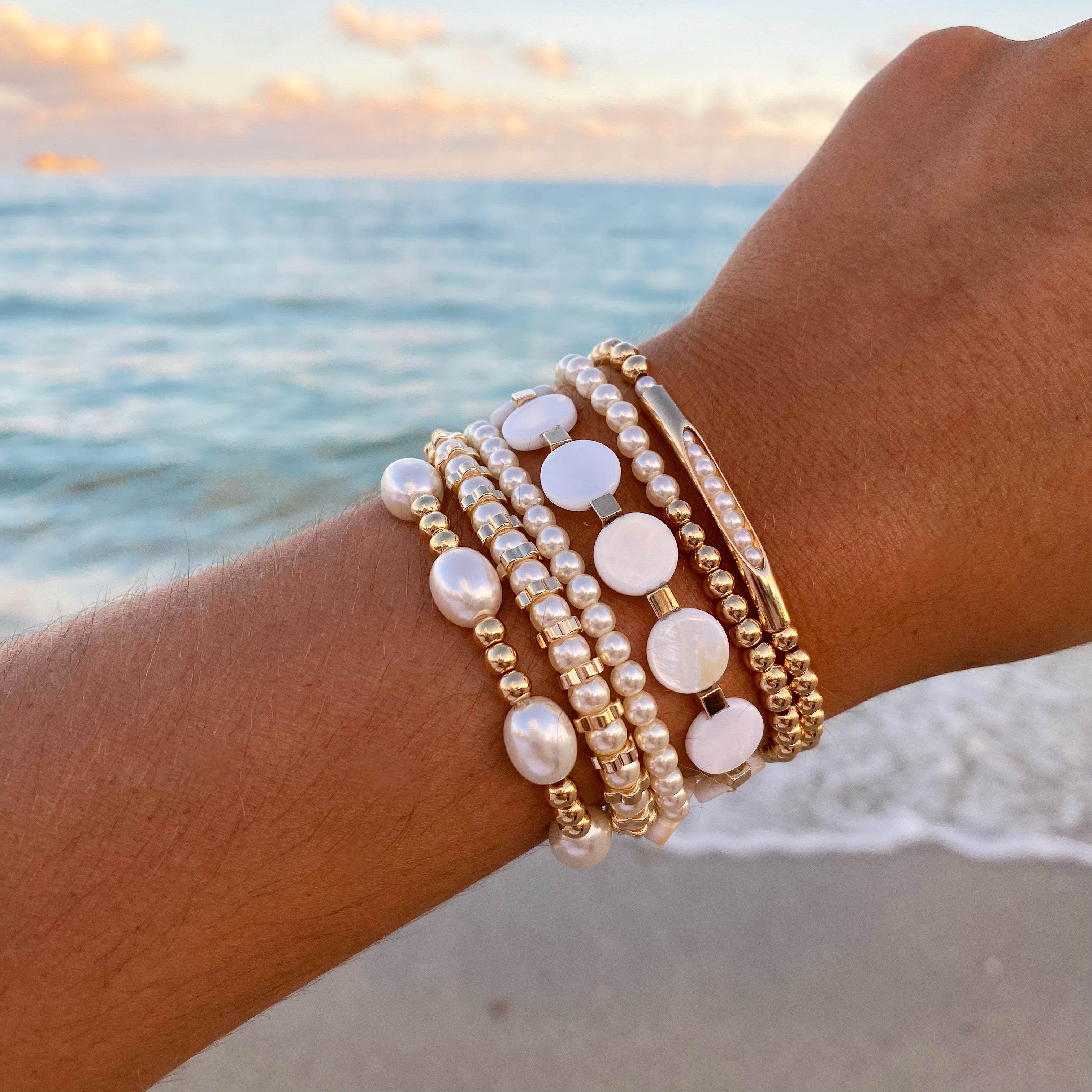 Tropez Pearl Bracelets | SoFlo Jewels