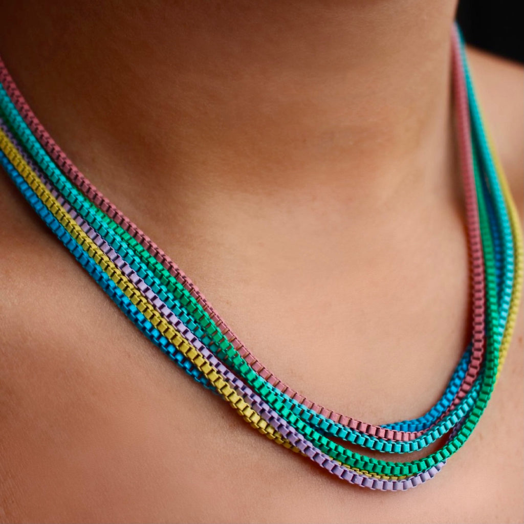 Rainbow Chain Necklaces