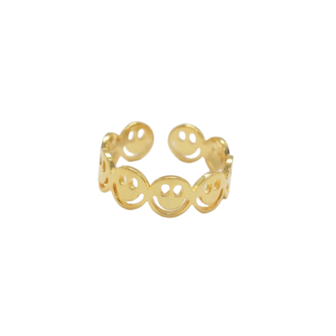 Smiley Infinity Ring